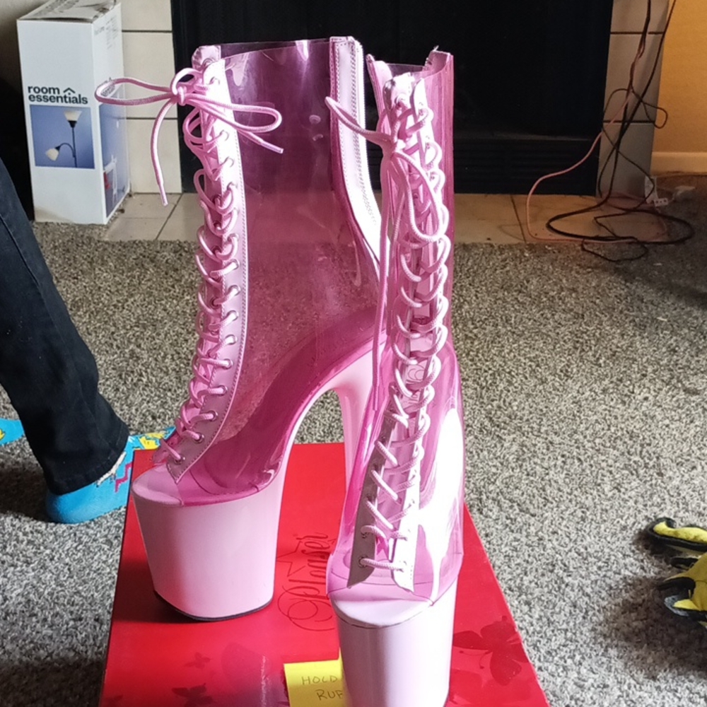 Triple stack dancer heels